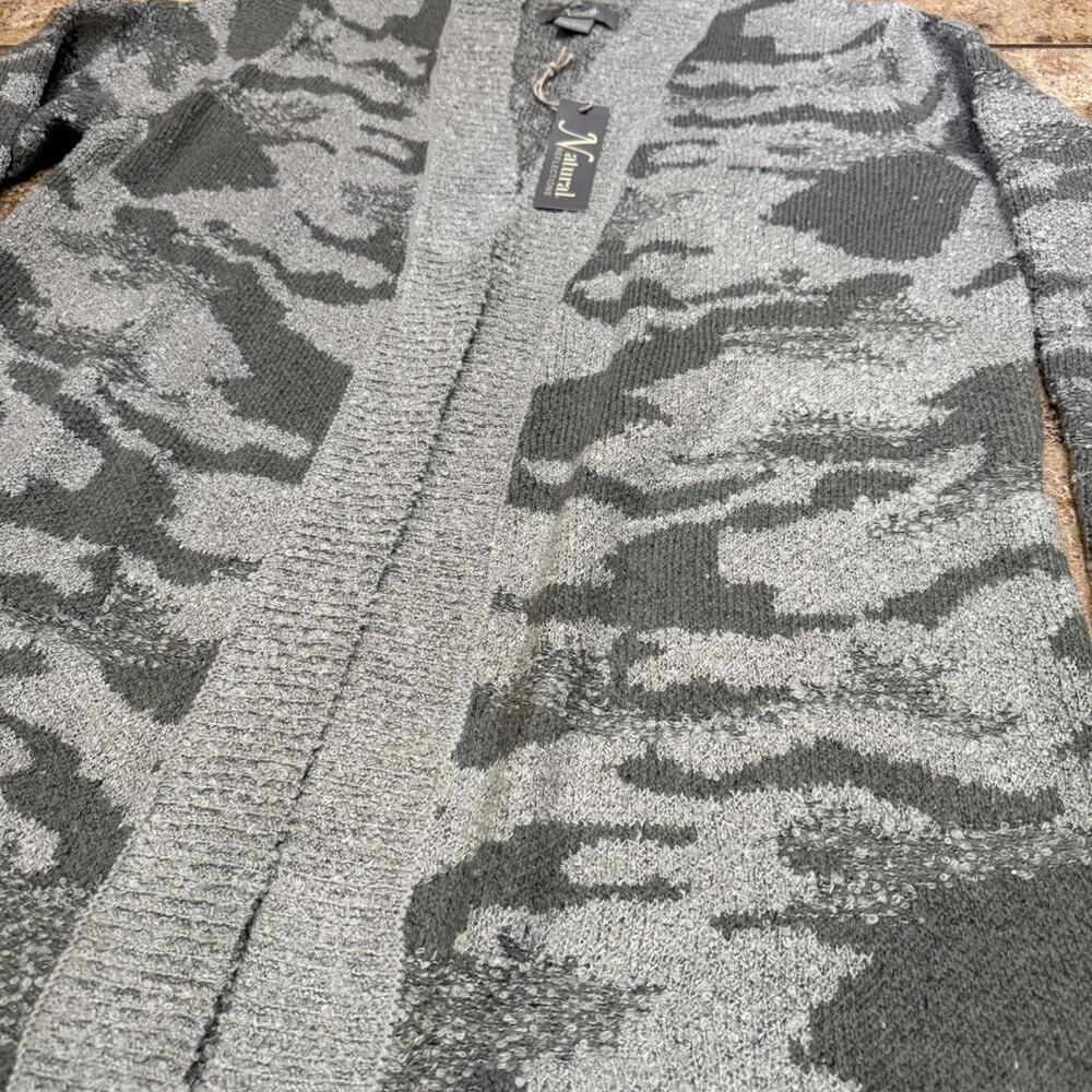 NWT Natural Reflections camo print cozy cardigan - Picture 3 of 6